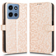 Flap tok Motorola Moto G86 Power 5G, Wallet Rhombus, arany