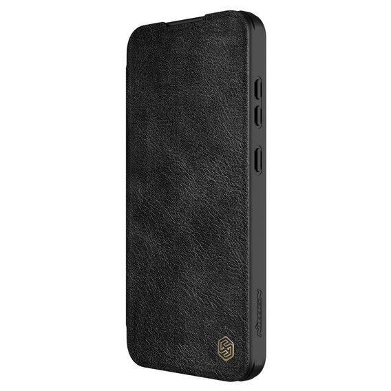 NILLKIN flip tok Samsung Galaxy S24 FE, CamShield Qin Pro, bőr, fekete