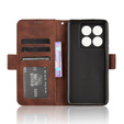 Pattintható tok a Xiaomi 14T Pro, Card Slot, barna