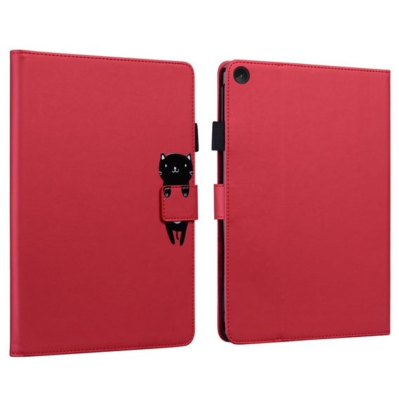 Tok Lenovo Tab M10 Plus 10.6 Gen 3, pánttal, animal, piros