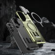 Tok Samsung Galaxy A16, Military MagSafe with camera protection, zöld