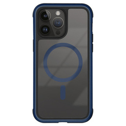 KZDOO tok iPhone 16 Pro-hoz, Metal Frame, MagSafe-hoz, sötétkék