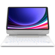 Billentyűzet tok Samsung Galaxy Tab S7+ / S7 FE / S9+ / S8+ / S9 FE+ / S10+, Dexnor Magnetic Keyboard Touchpad, fehér