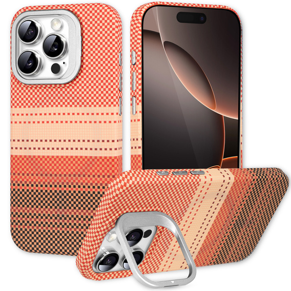 Tok iPhone 16 Pro készülékhez, Frame Kickstand, MagSafe, Sunset Orange