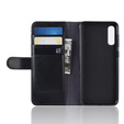 Pattintható tok a Samsung Galaxy A50 / A30s, Leather Flexi Book, fekete