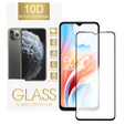 3D edzett üveg Oppo A18 4G / A38 4G készülékhez, fekete