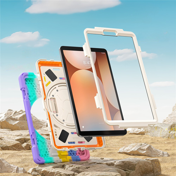 Páncélozott tok állvánnyal és vállpánttal Samsung Galaxy Tab A11 készülékhez