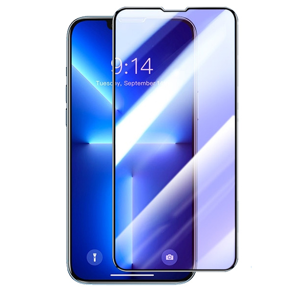 3D edzett üveg iPhone 14 Plus készülékhez, fekete
