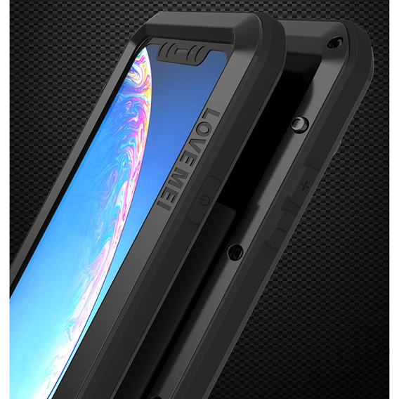 Love Mei Telefontok a iPhone 11, armored with glass, fekete