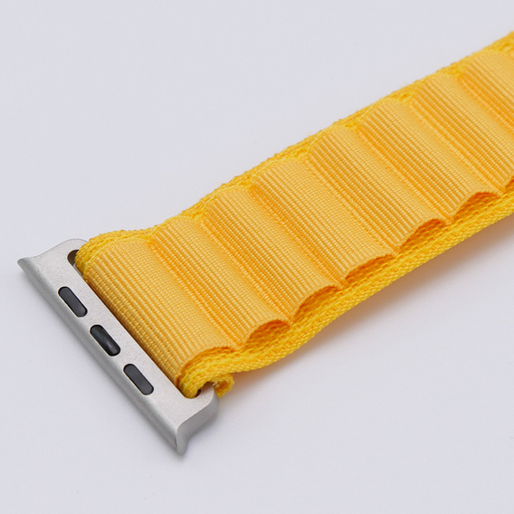 Nylon szíj Apple Watch 1/2/3/4/4/5/6/7/8/SE/ULTRA 42/44/45/45/49mm, sárga