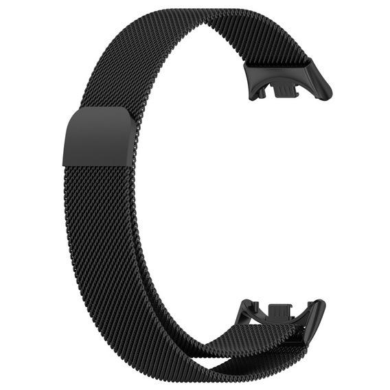 Milánói karkötő szíj tokkal a Xiaomi Smart Band 10 / 9 / 8, fekete