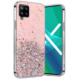 Telefontok a Samsung Galaxy A42 5G, Glittery, rózsaszín