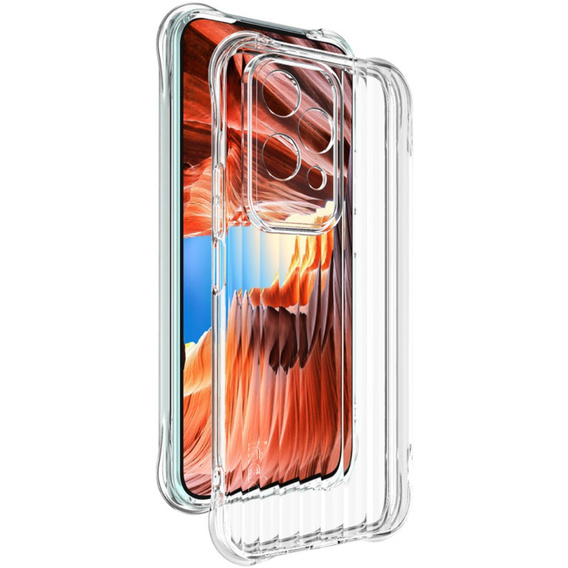 IMAK Telefontok a Honor 200 Lite, Stripe Dropproof, átlátszó
