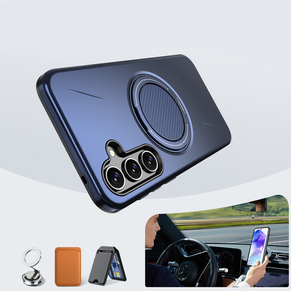 MagSafe tok állvánnyal Samsung Galaxy A57 5G készülékhez, kék