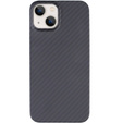 Tok iPhone 13, Aramid Fiber Cover, fekete