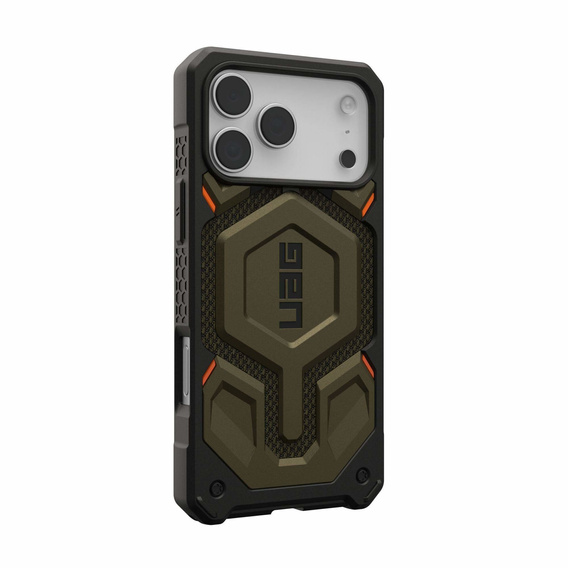 Urban Armor Gear tok iPhone 17 Pro Max, Monarch Pro Kevlar MagSafe, Kevlar Element Green, Kevlar zöld