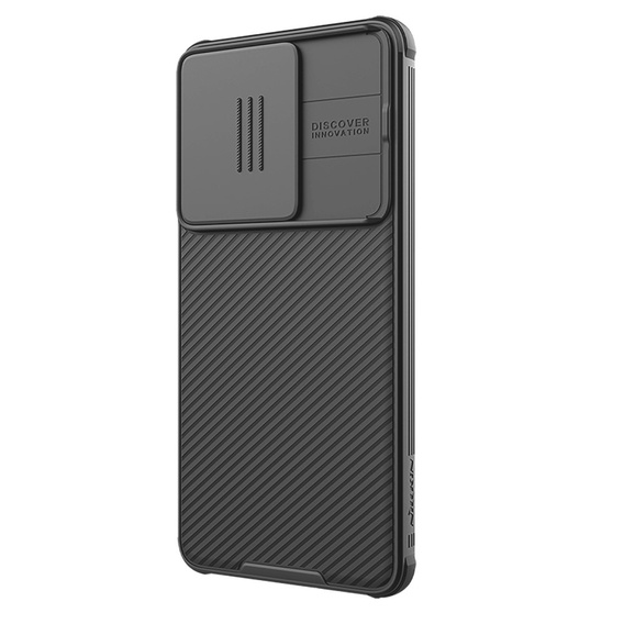 Tok Xiaomi Poco F6, páncélozott Nillkin, CamShield Pro, fekete