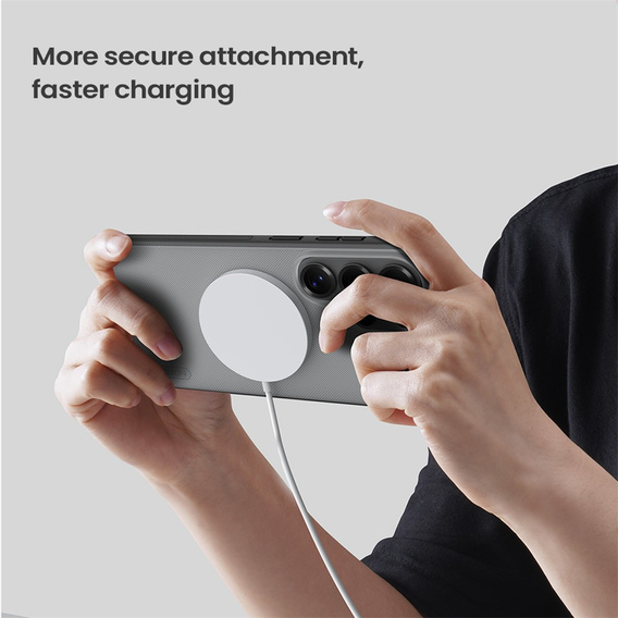 Nillkin Frosted Shield Pro MagSafe tok Samsung Galaxy S26 Ultra készülékhez, átlátszó/fekete