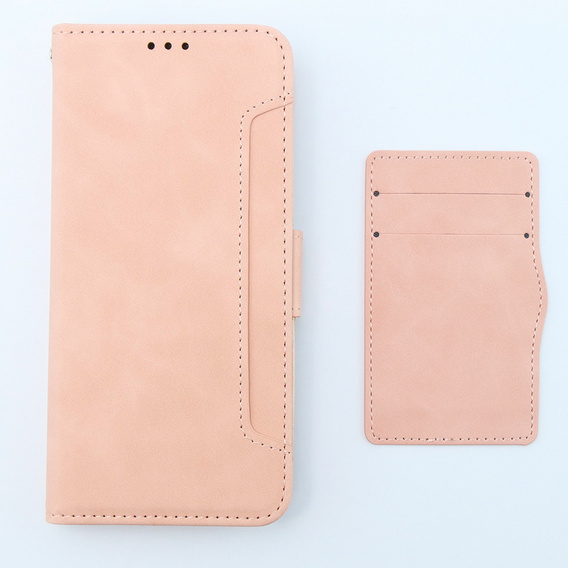 Pattintható tok a Xiaomi 13T / 13T Pro, Card Slot, rózsaszín