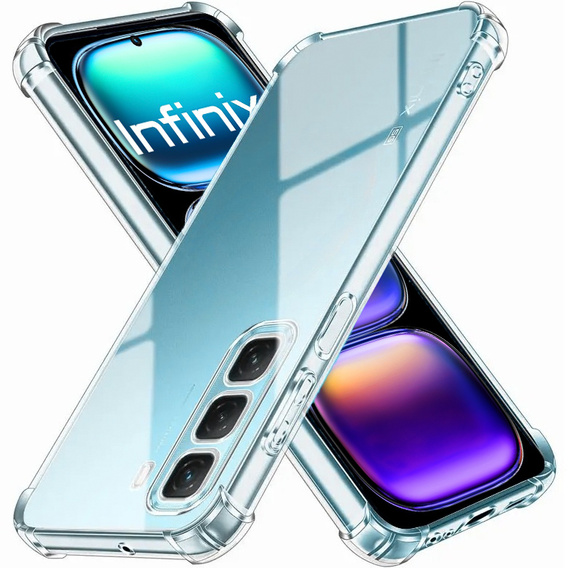 Telefontok a Infinix Hot 50 Pro 4G, Dropproof, átlátszó