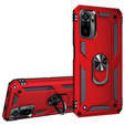 Páncélozott telefontok a Xiaomi Redmi Note 10 / 10S, Nox Case Ring, piros