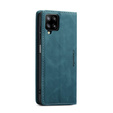 CASEME tok Samsung Galaxy A12 / M12 / A12 2021, Leather Wallet Case, kék