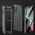 Tok Samsung Galaxy S23 Ultra, Magnetic Dual Glass, fekete