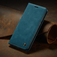 CASEME tok Xiaomi Redmi Note 10 / 10S, Leather Wallet Case, zöld