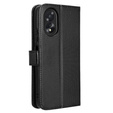 Pattintható tok a Oppo A38 4G / Oppo A18 4G, Wallet Smart Magnet, fekete
