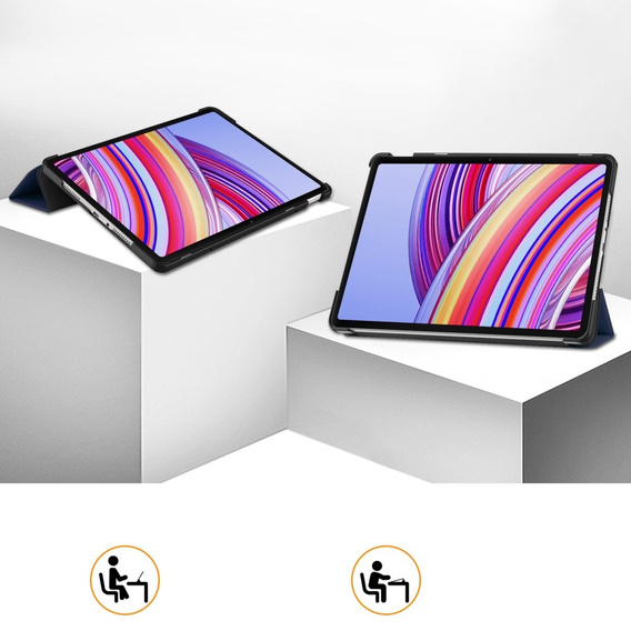 Tok Xiaomi Redmi Pad Pro / Xiaomi Poco Pad, Smartcase, sötétkék