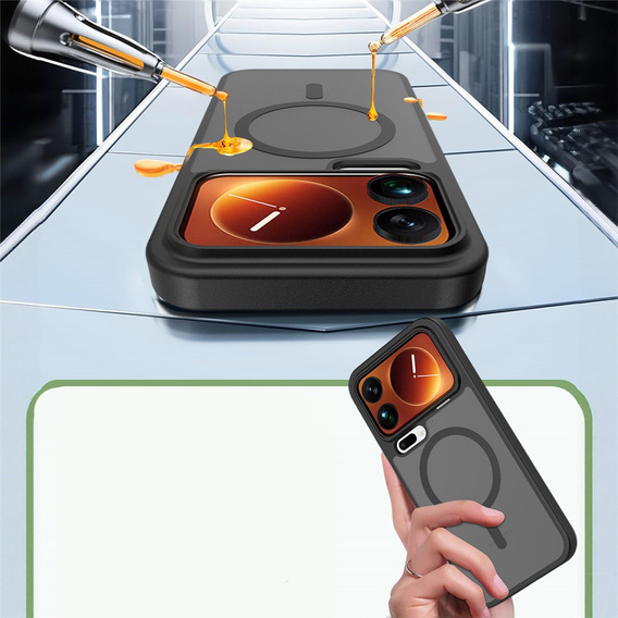 Fusion Hybrid tok MagSafe-hez Xiaomi 17 Pro Max készülékhez, fekete