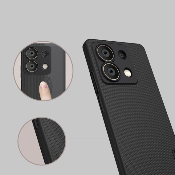 NILLKIN tok Xiaomi Redmi Note 13 5G, Super Frosted Shield Case, fekete