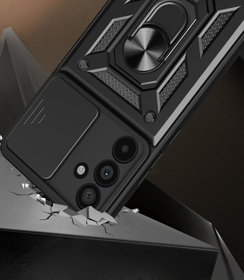 Telefontok a Samsung Galaxy M55 5G, CamShield Slide, fekete