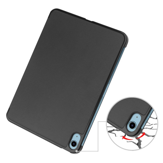 Tok iPad 10.9 2022 10 Gen, Smartcase tolltartóval, fekete