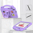 Gyermek tok Samsung Galaxy Tab A7 Lite 8.7 T220/T225, Cute Patterns, állvánnyal, lila