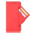 Pattintható tok a Realme GT 2 / Realme GT Neo 2, Card Slot, piros