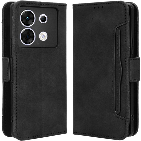 Pattintható tok a Infinix Zero 30 5G, Card Slot, fekete
