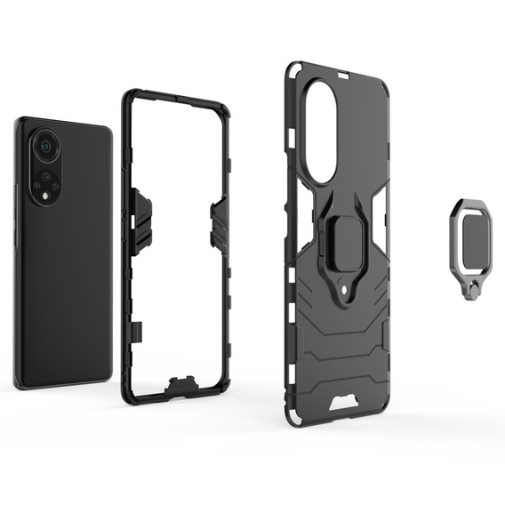Telefontok a Huawei Nova 9, Kickstand Ring, fekete