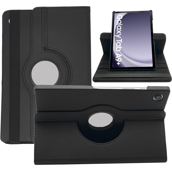 Tok Samsung Galaxy Tab A9+ TB330FU 10.95", forgatható 360, fekete