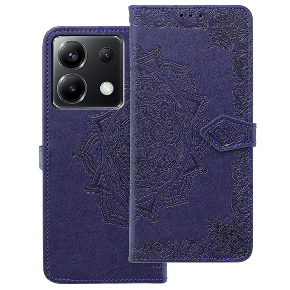 Pattintható tok a Xiaomi Poco X6 5G, Mandala, lila
