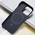 Tok iPhone 16 Pro, Aramid Fiber Cover, fekete