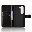 Pattintható tok a Infinix Hot 50 4G, Crazy Horse Wallet, fekete