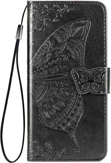 Pattintható tok a Realme Note 50, Butterfly, fekete