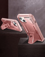 Páncélozott tok a iPhone 13 / 14, Dexnor Full Body, rózsaszín rose gold