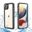 IP68 vízálló tok a iPhone 15 Plus, Redpepper, fekete
