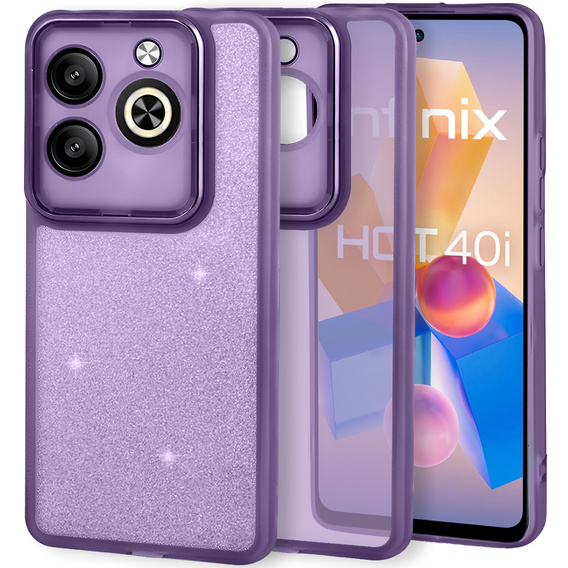Telefontok a Infinix Hot 40i, Glittery Powder, lila