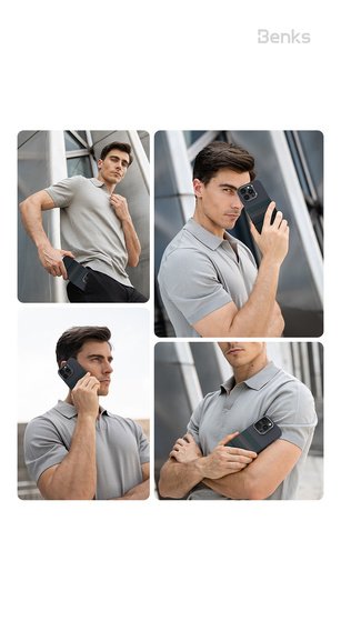 BENKS Kevlar Magnetic Armor Pro Aurora 600D B062 tok MagSafe-hez iPhone 15 Pro Max készülékekhez