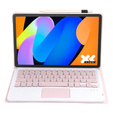 Touchpad Bluetooth billentyűzet tok Lenovo Idea Tab 11" 2025 TB336FU TB336ZU TB336ZU, rózsaszínű