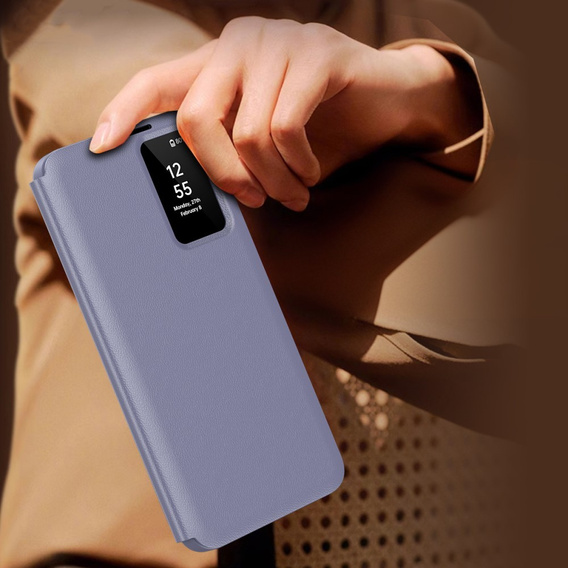 Flip tok Samsung Galaxy S25 Ultra, Smart View Wallet, lila