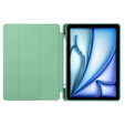 Tok iPad Air 13" 2025/2024 (7/6 gen.), Smartcase tolltartóval, zöld